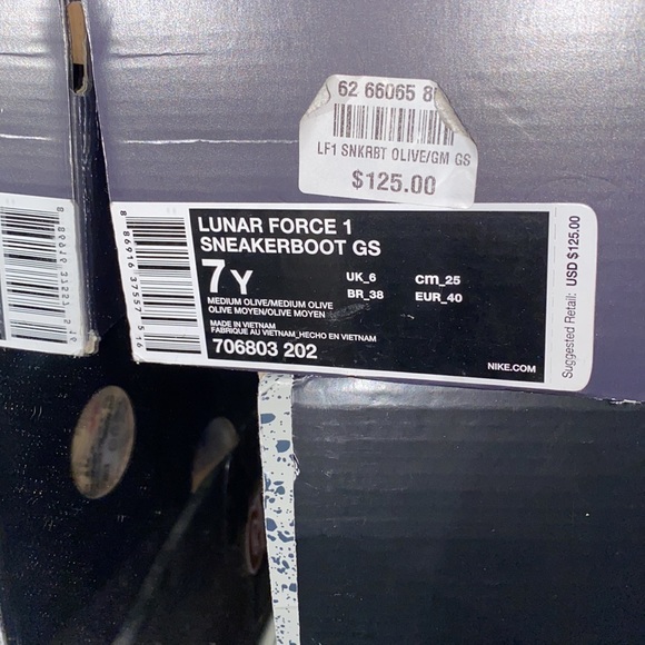 Waterproof Army Green Air Force 1’s - Picture 8 of 8